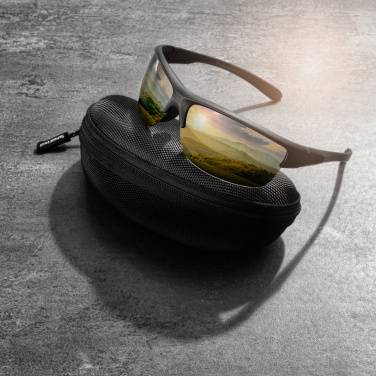 Logo trade promotional item photo of: Polarized sunglasses MANASLU Schwarzwolf