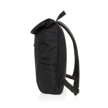 Logotrade advertising product picture of: Swiss Peak Aware™ RPET Leonard 15.6 inch laptop backpack