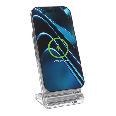 Logo trade promotional item photo of: Magcharge 15W magnetic wireless charging stand