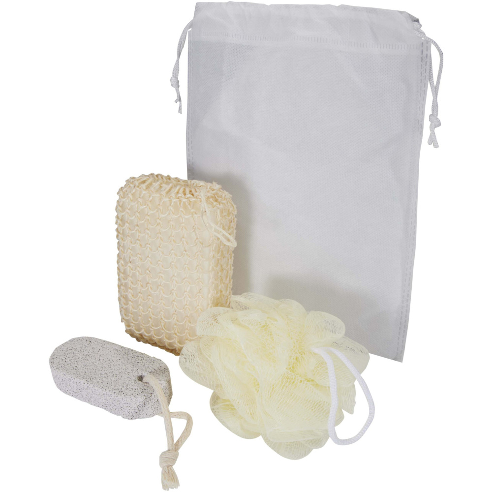 Logo trade advertising products image of: Harmony 3-piece bath accessories set