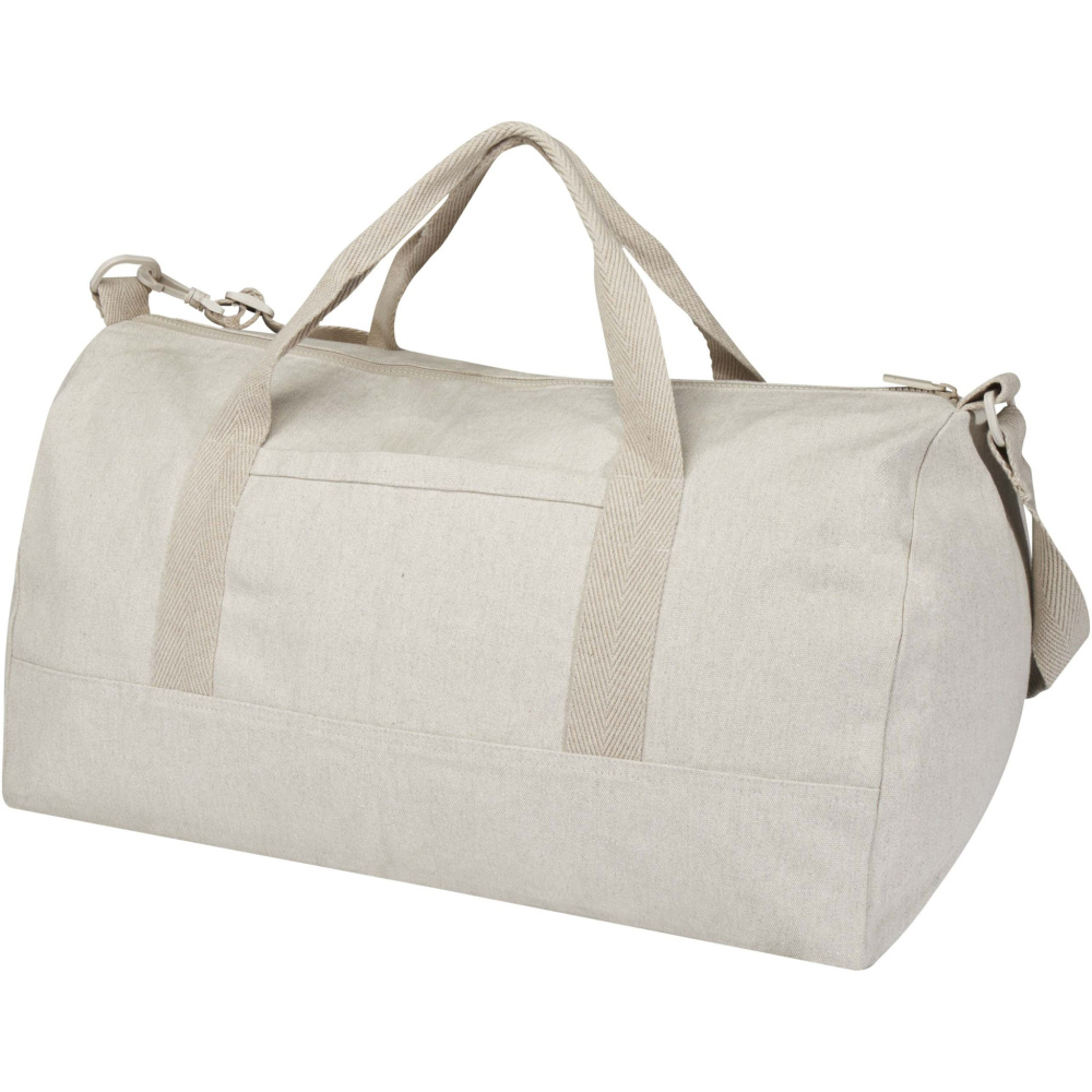 Logotrade advertising product picture of: Porter 500 g/m² Aware™ recycled duffel bag 50L