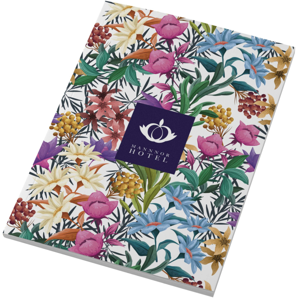 Logo trade promotional gift photo of: Novella Austen A5 soft cover notebook - 50 sheets