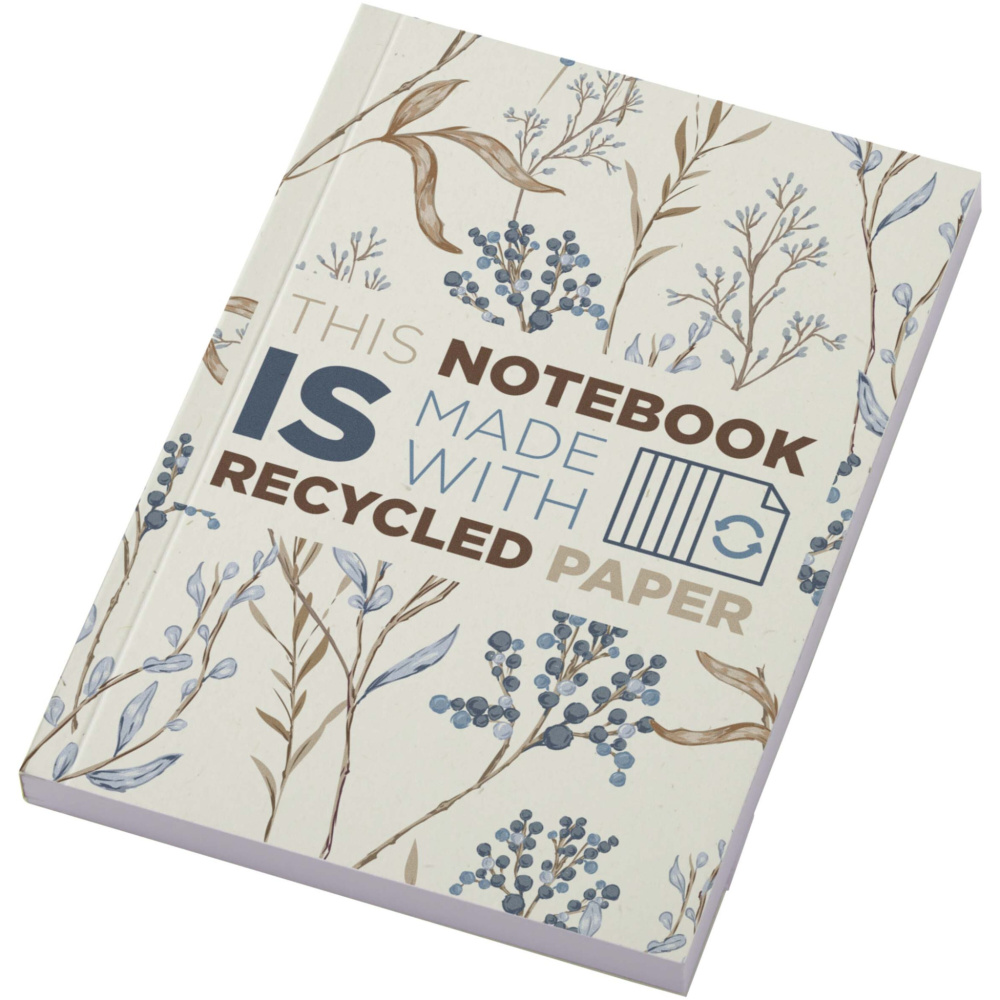 Logotrade promotional giveaway image of: Novella Austen A6 recycled soft cover notebook - 100 sheets