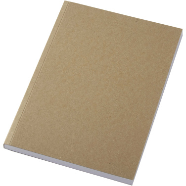 Logo trade promotional gift photo of: Novella Austen A5 recycled soft cover kraft notebook - 100 sheets
