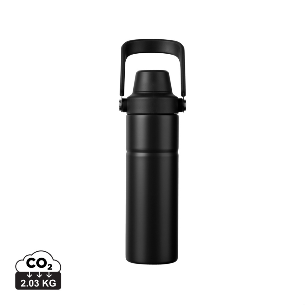 Logo trade promotional gifts image of: Baltimore trek RCS recycled SS bottle 600 ML