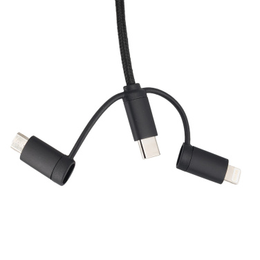 Logo trade corporate gifts image of: Cable 4in1 with illuminated logo - LH-ZM02