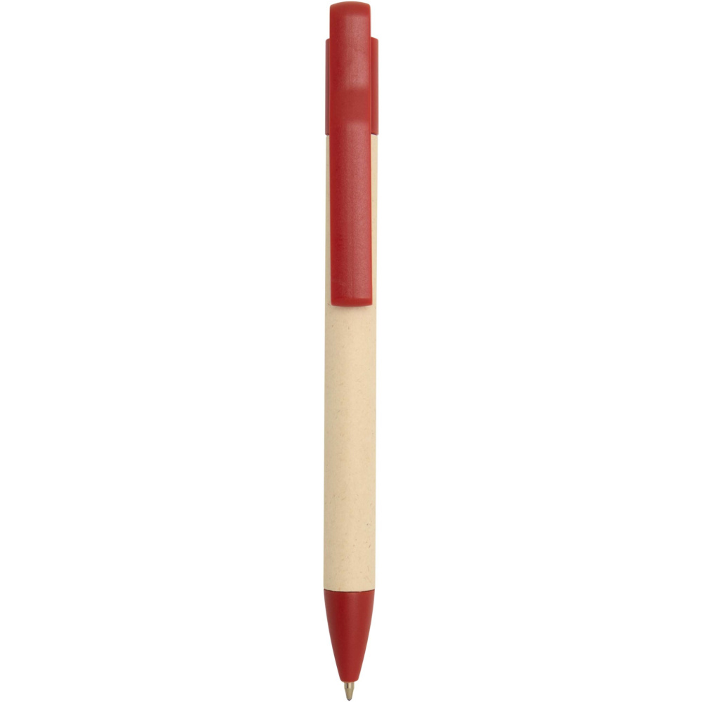 Logo trade business gift photo of: Liliana sugarcane paper ballpoint pen (blue ink)