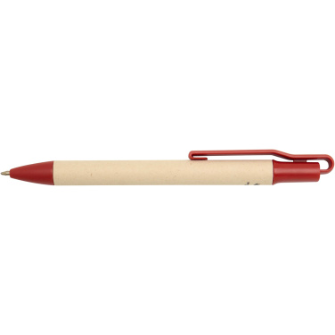 Logo trade promotional merchandise picture of: Liliana sugarcane paper ballpoint pen (blue ink)