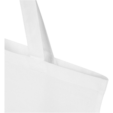 Logo trade promotional giveaways image of: Madras Blend 140 g/m² GRS recycled cotton tote bag 7L