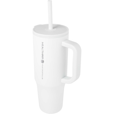 Logotrade promotional products photo of: Brady 900 ml RCS certified insulated tumbler with silicone straw