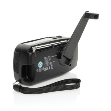 Logo trade promotional items picture of: RescueWave RCS recycled plastic emergency radio