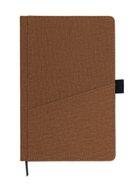 Logo trade promotional merchandise photo of: A5 notebook PU front pocket
