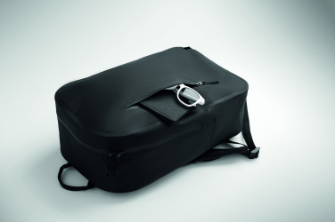 Logo trade promotional giveaways image of: 300D RPET computer backpack