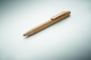 Logo trade promotional items image of: Bamboo automatic ball pen