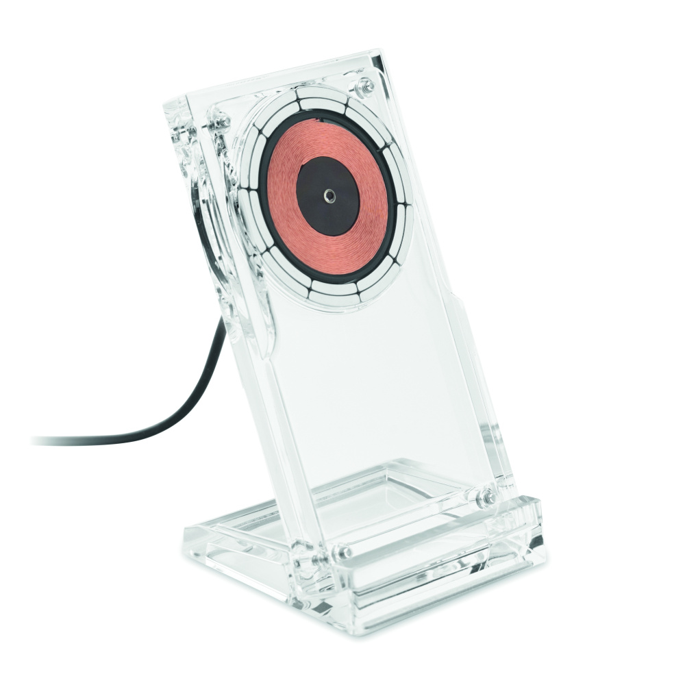 Logotrade promotional item picture of: Acrylic wireless charger 15W