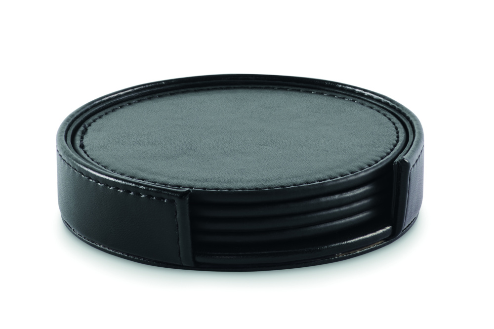 Logotrade corporate gift picture of: Set of 4 PU coasters