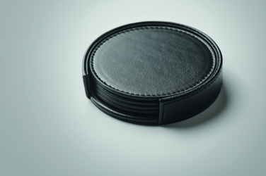 Logotrade promotional merchandise image of: Set of 4 PU coasters