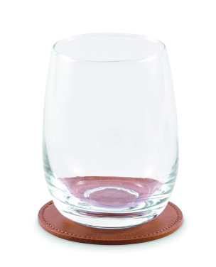 Logotrade advertising product image of: Round coaster in PU