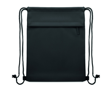Logo trade promotional merchandise picture of: Drawstring bag in 600D RPET