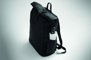 Logo trade promotional products picture of: Rolltop laptop rucksack 600D