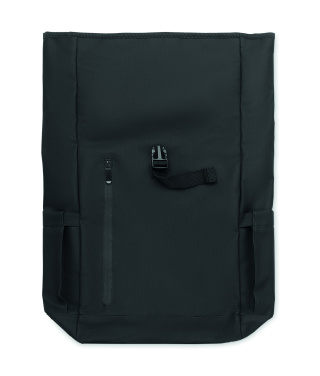 Logotrade advertising product picture of: Rolltop laptop rucksack 600D