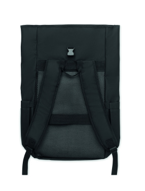 Logo trade promotional gifts image of: Rolltop laptop rucksack 600D