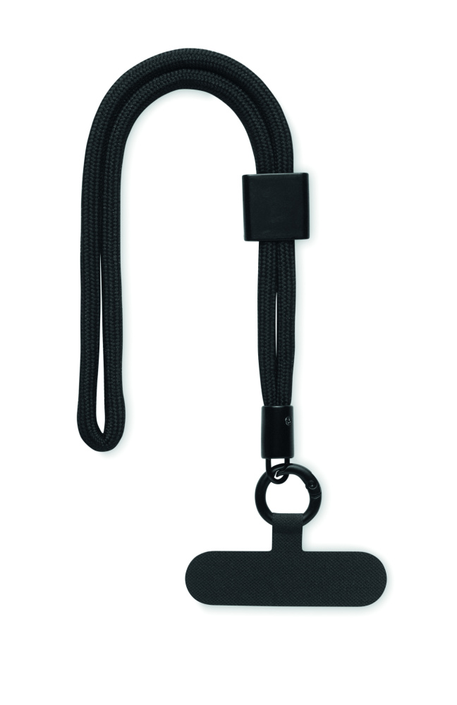 Logo trade corporate gifts image of: RPET phone wrist cord