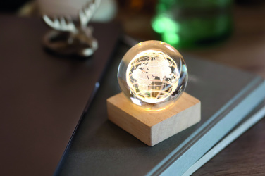 Logo trade promotional giveaway photo of: LED globe glass ball