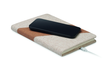 Logotrade promotional product picture of: A5 notebook with 15W charger