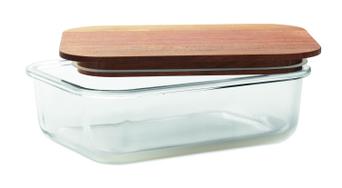 Logo trade promotional items image of: Glass lunch box 800ml