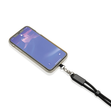Logotrade corporate gifts photo of: LoopAmp RCS RPET adjustable phone wrist strap 60W cable