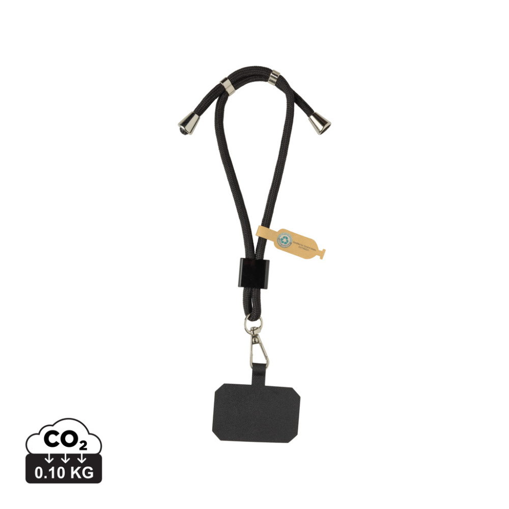 Logotrade promotional merchandise image of: CarryLoop RCS recycled PET adjustable phone holder wristlet