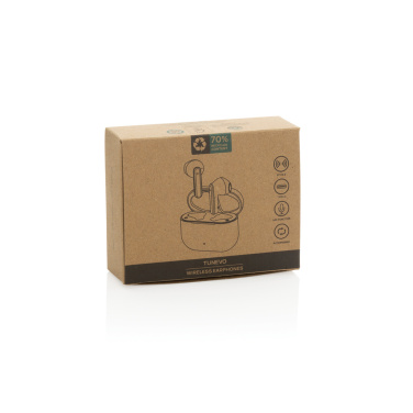 Logotrade promotional products photo of: Tunevo RCS recycled plastic wireless earbuds