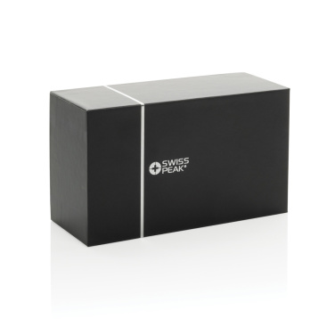 Logo trade corporate gifts image of: Swiss Peak RCS recycled aluminium 10W bass speaker