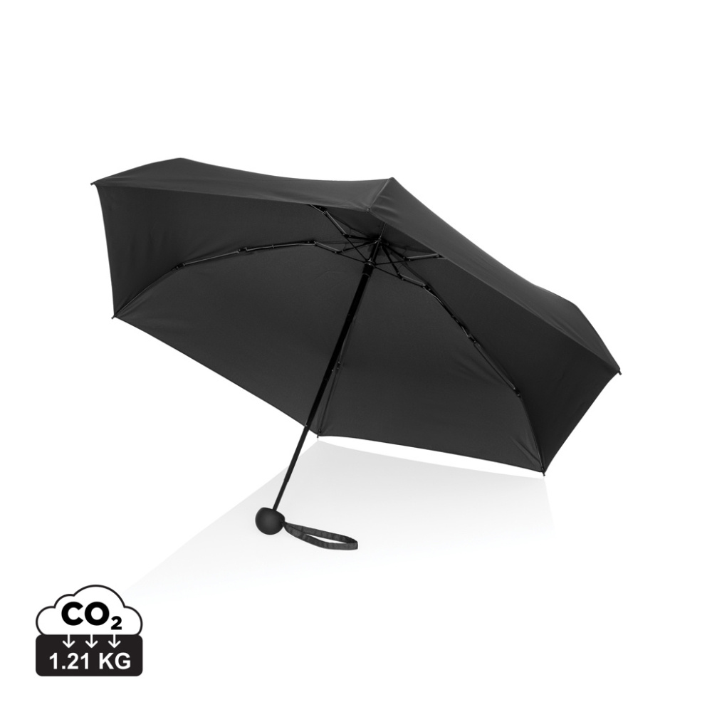 Logotrade promotional gift image of: 19.5" Aware™ RPET super mini manual 190T Pongee umbrella