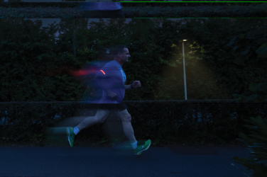 Logotrade promotional merchandise picture of: Lumi Sprint RCS rplastic LED re-chargeable running light