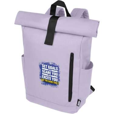 Logotrade promotional item picture of: Byron 15.6" GRS RPET roll-top backpack 18L