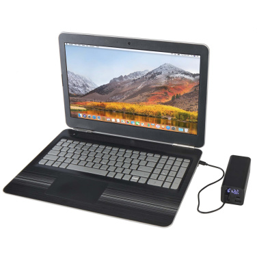 Logotrade promotional giveaway picture of: Acamar 20.000 mAh 70W recycled aluminium laptop power bank