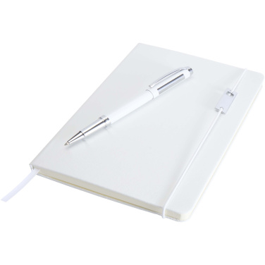 Logotrade promotional items photo of: Legato Elegance A5 hard cover notebook and rollerball pen set