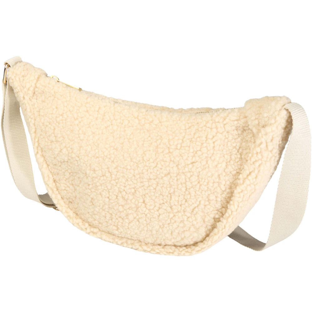 Logo trade promotional gift photo of: Bear GRS recycled sherpa crossbody bag 3L