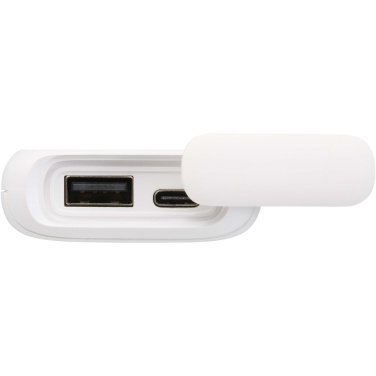 Logo trade corporate gifts picture of: Alkes 5000 mAh 12W recycled plastic water resistant power bank with carabiner