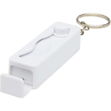 Logotrade promotional items photo of: Aggia recycled plastic phone stand with fidget toy