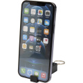 Aggia recycled plastic phone stand with fidget toy, Solid black