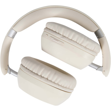 Logo trade promotional merchandise image of: Hoggar recycled plastic over-ear foldeable ANC and ENC headphones