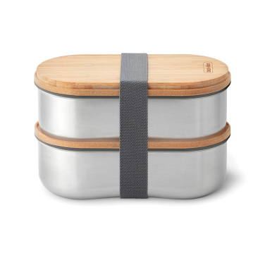 Logo trade advertising products image of: Black+Blum Stainless Steel Double Bento Box