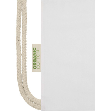 Logo trade promotional item photo of: Odisha 140 g/m² OCS organic drawstring bag 5L
