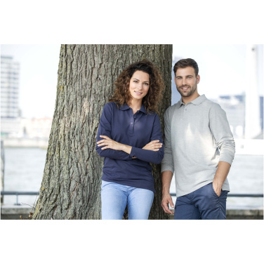 Logo trade promotional merchandise image of: Oakville long sleeve men's polo