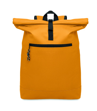 Logo trade promotional giveaways image of: 600Dpolyester rolltop backpack