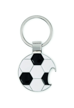 Logo trade advertising products image of: Football keyring with opener