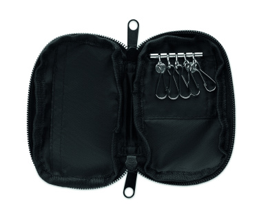 Logo trade business gifts image of: Key case in 300D RPET